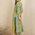 Floral Printed V-Neck A-Line Kurta with Trousers