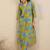 Floral Printed V-Neck A-Line Kurta with Trousers