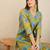 Floral Printed V-Neck A-Line Kurta with Trousers