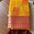 mustard cotton blend saree for women | red zari border festive & wedding attire