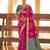 rani pink soft silk blend saree | woven zari border ethnic party wear for women