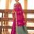 rani pink soft silk blend saree | woven zari border ethnic party wear for women
