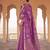 violet soft silk blend saree for women | premium woven wedding & party drape