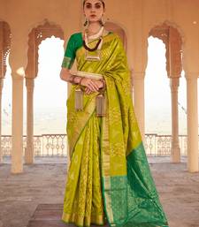 mustard soft silk blend saree | festive & wedding ethnic wear for women