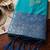 sky blue soft silk blend saree | navy contrast border traditional wear for women