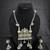 Traditional Oxidised Silver Temple Necklace Set with Jhumka Earrings, Navratri Jewelry Set for Women