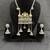 Traditional Oxidised Silver Temple Necklace Set with Jhumka Earrings, Navratri Jewelry Set for Women