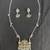 Traditional Oxidised Silver Temple Necklace Set with Jhumka Earrings, Navratri Jewelry Set for Women