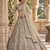 cream color Embroidery Sequins Work With Cancan Net Lehenga Choli Set