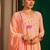 Embroidery Georgette Fabric Flared Kurta Pant and Dupatta Set