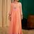 Embroidery Georgette Fabric Flared Kurta Pant and Dupatta Set