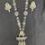 Oxidised Silver Tribal Necklace Set with Multicolor Stone Pendant & Pearl Drops, Navratri Jewellery Set for Women