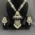 Oxidised Silver Tribal Necklace Set with Multicolor Stone Pendant & Pearl Drops, Navratri Jewellery Set for Women