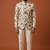 Cream multicolor printed bandhgala for men