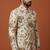 Cream multicolor printed bandhgala for men