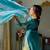 Women's Beautiful Embroidery Work Satin Silk Fabric Straight Kurta Gharara and Dupatta Set