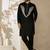 Black embroidered lachka kurta pant set