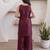 Women's Beautiful Embroidery Work Fandy Satin Fabric Straight Kurta Palazzo and Dupatta Set