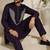 Wine premium embroidered lachka kurta pant set