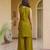 Embroidery Fandy Satin Fabric Straight Kurta Palazzo and Dupatta Set