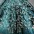 Turquoise Green Heavy Velvet Cording Embroidery Designer Lehenga Choli Set