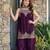 Embroidery Fandy Satin Fabric Straight Kurta Palazzo and Dupatta Set