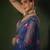 Navy Blue Color Beautiful digital print & Real mirror work Cotton Blend Lahenga Choli Set