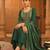 Women's Beautiful Embroidery Work Viscose Silk Fabric Flared Kurta Pant and Dupatta Set