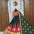 Dark Green Beautiful digital print & MIRROR With Gota Patta Cotton Lahenga Choli Set