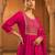 Embroidery Viscose Silk Fabric Flared Kurta Pant and Dupatta Set