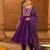 Embroidery Viscose Silk Fabric Flared Kurta Pant and Dupatta Set