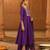 Embroidery Viscose Silk Fabric Flared Kurta Pant and Dupatta Set