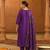 Embroidery Viscose Silk Fabric Flared Kurta Pant and Dupatta Set