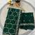 green color Sequins With Zari Thread Embroidery work with cutwork Border Chiffon saree