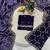 purple color Sequins With Zari Thread Embroidery work with cutwork Border Chiffon saree