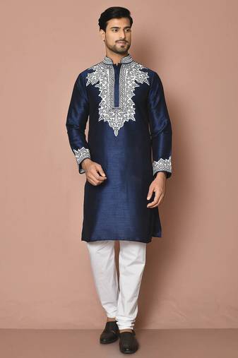 Bluesilk kurta churidar for men's