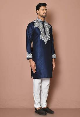 Bluesilk kurta churidar for men's 3