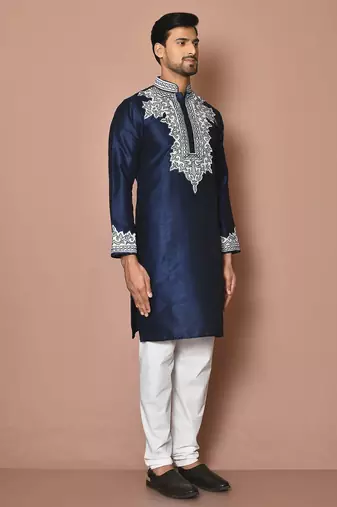 Bluesilk kurta churidar for men's