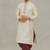 Fawn art silk kurta patiyala for mens