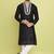 Black silk latest kurta pant for festive
