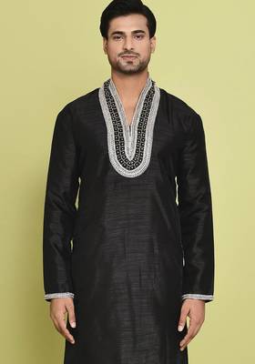 Pista green cotton kurta for men's 3