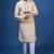 Cream silk kurta indian ethnic wear