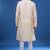 Cream silk kurta indian ethnic wear