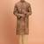 Brown silk kurta pant for men's