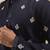 Blue cotton short kurta for men's