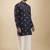 Blue cotton short kurta for men's