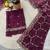 Wine color Sequins With Zari Thread Embroidery work with cutwork Border Chiffon saree