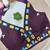 Wine navratri kodi mirror work rayon silk blend blouse blouse