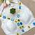 White navratri kodi mirror work rayon silk blend  blouse blouse