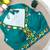 Sea green navratri kodi mirror work rayon silk blend blouse blouse
